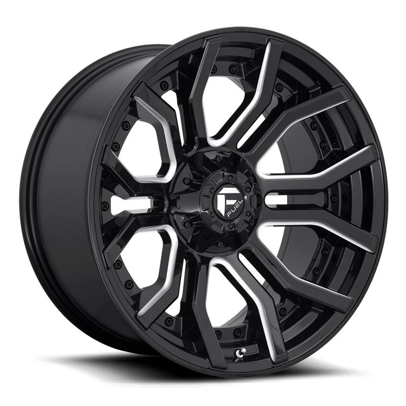 Fuel Off-Road | Rage D711 Gloss Black / Milled
