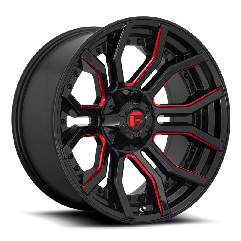 Fuel Off-Road | Rage D712 Gloss Black / Red Tinted Clear