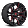 Fuel Off-Road | Rage D712 Gloss Black / Red Tinted Clear