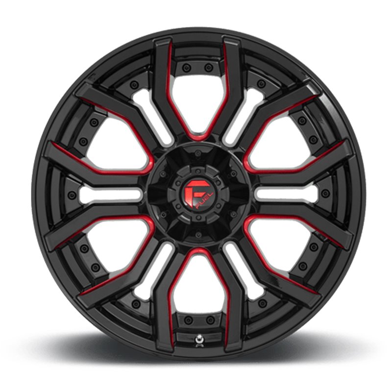 Fuel Off-Road | Rage D712 Gloss Black / Red Tinted Clear