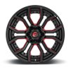 Fuel Off-Road | Rage D712 Gloss Black / Red Tinted Clear