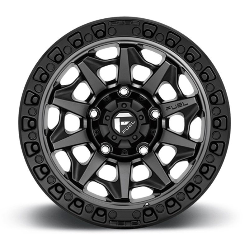 Fuel Off-Road | Covert D716 Matte Gunmetal / Black Bead Ring