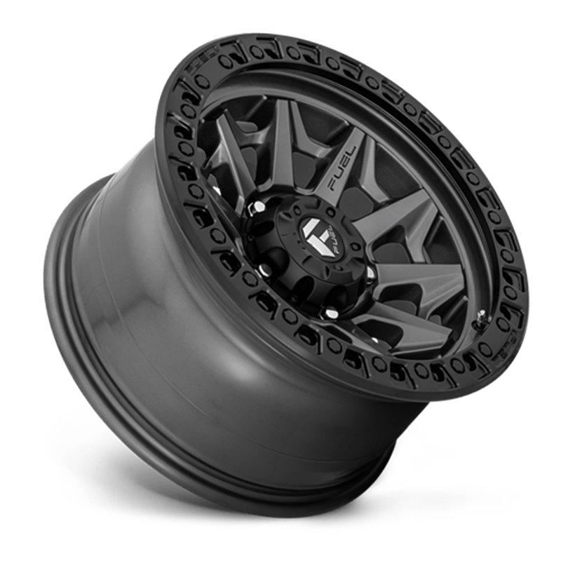 Fuel Off-Road | Covert D716 Matte Gunmetal / Black Bead Ring