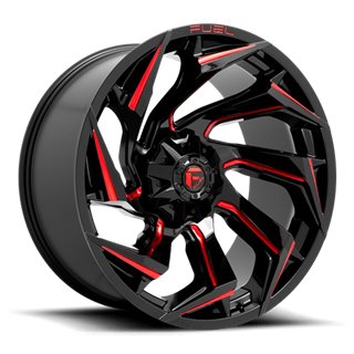 Fuel Off-Road | Reaction D755 Gloss Black / Milled-Red Tint