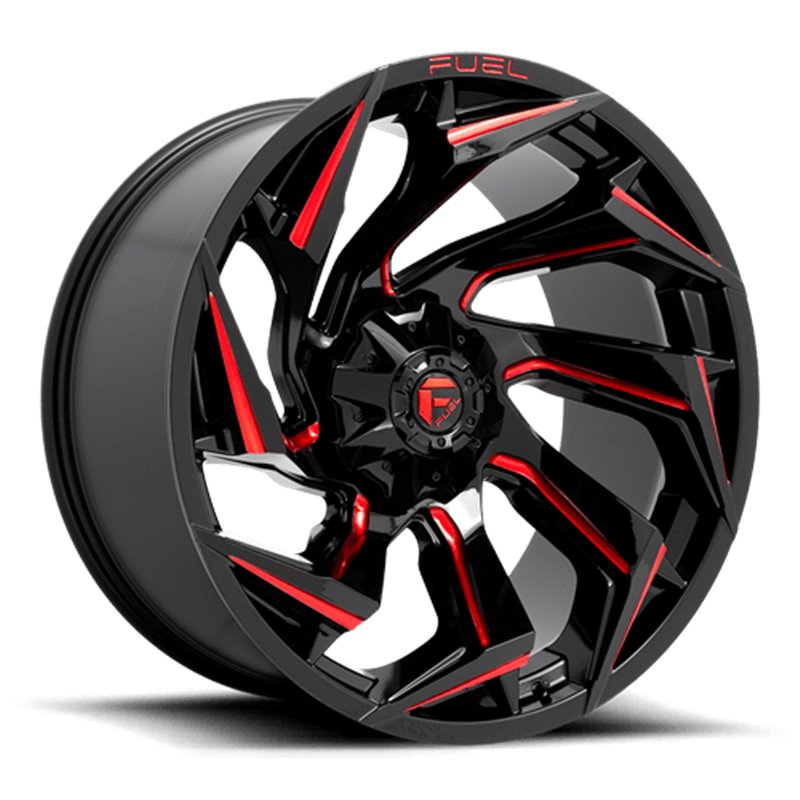Fuel Off-Road | Reaction D755 Gloss Black / Milled-Red Tint