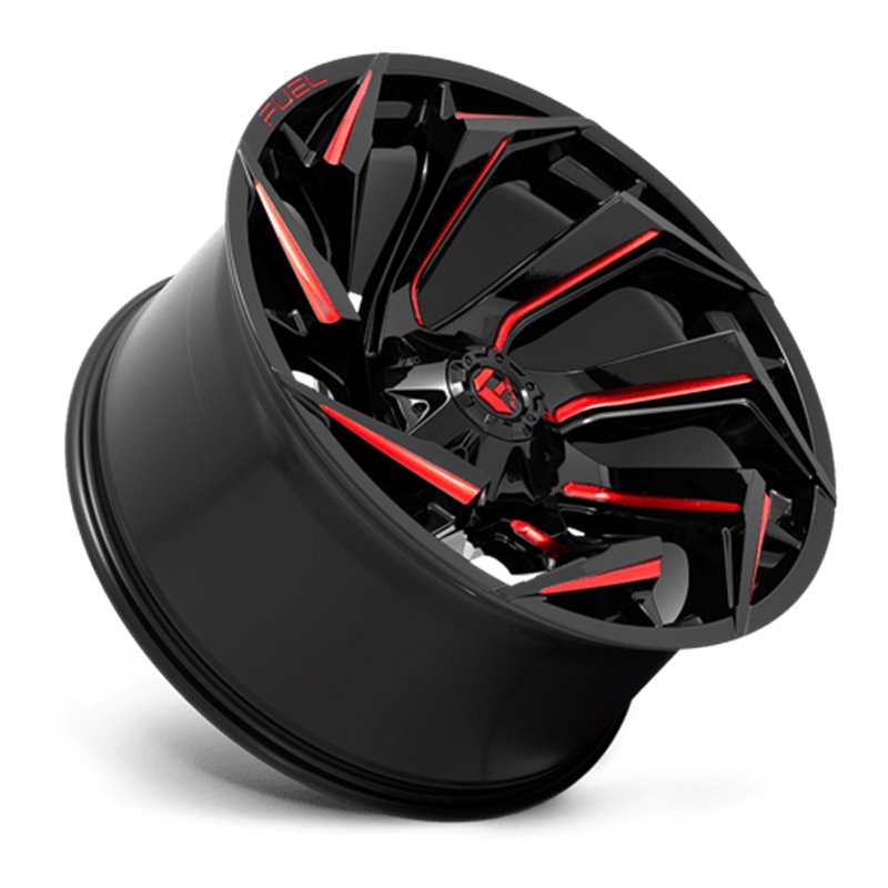 Fuel Off-Road | Reaction D755 Gloss Black / Milled-Red Tint