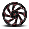 Fuel Off-Road | Reaction D755 Gloss Black / Milled-Red Tint