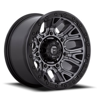 Fuel Off-Road | Traction D825 Matte Gunmetal / Black Ring