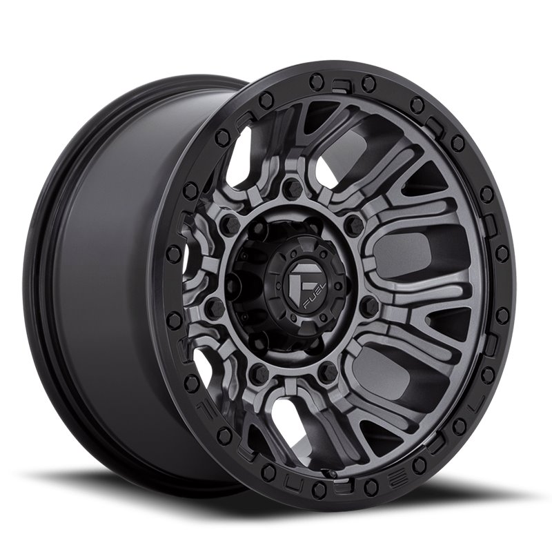 Fuel Off-Road | Traction D825 Matte Gunmetal / Black Ring
