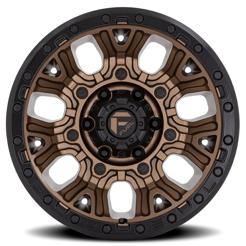 Fuel Off-Road | Traction D826 Matte Bronze / Black Ring