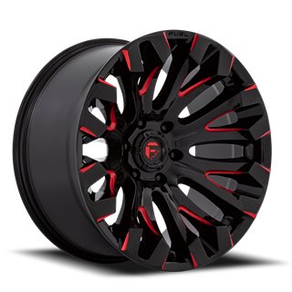 Fuel Off-Road | Quake D829 Gloss Black / Milled Red