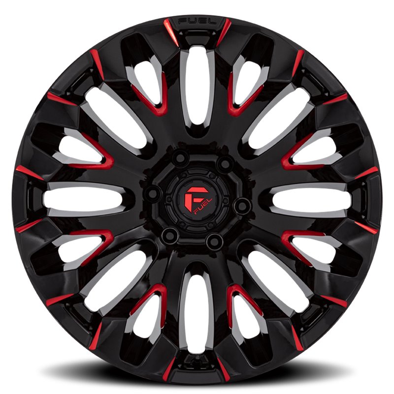 Fuel Off-Road | Quake D829 Gloss Black / Milled Red