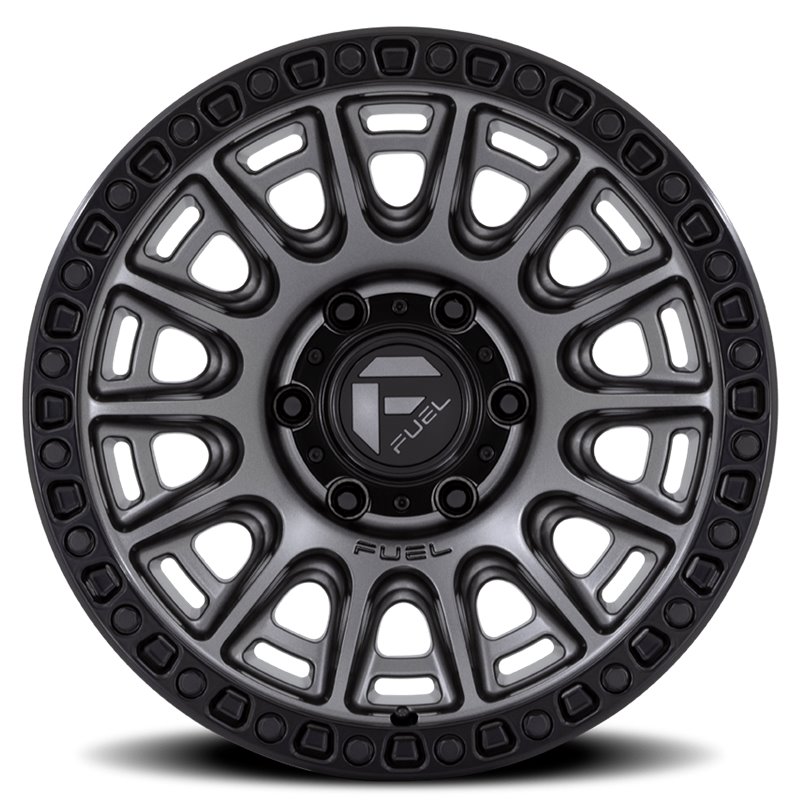 Fuel Off-Road | Cycle D835 Matte Gunmetal / Black Ring