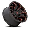 Fuel Off-Road | Assault D787 Matte Black / Milled-Red Tint