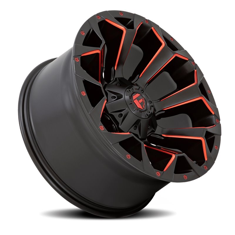 Fuel Off-Road | Assault D787 Matte Black / Milled-Red Tint