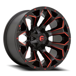 Fuel Off-Road | Assault D787 Matte Black / Milled-Red Tint