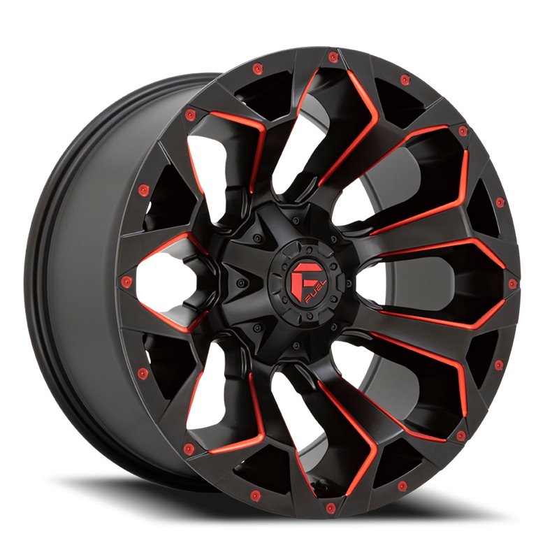 Fuel Off-Road | Assault D787 Matte Black / Milled-Red Tint
