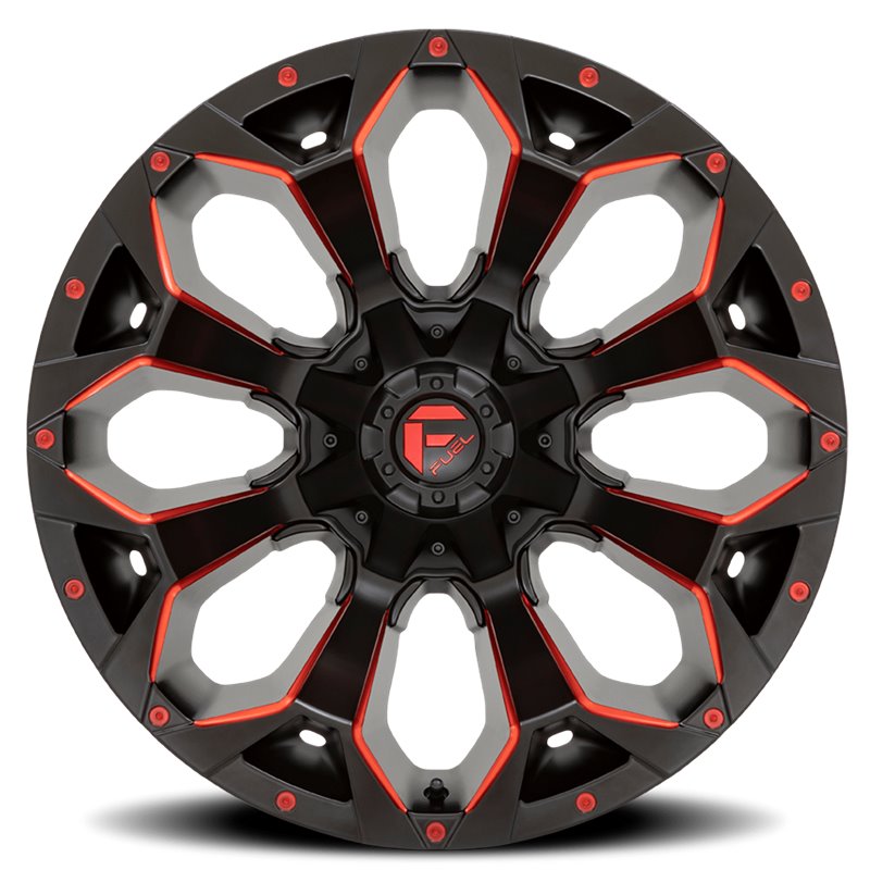 Fuel Off-Road | Assault D787 Matte Black / Milled-Red Tint