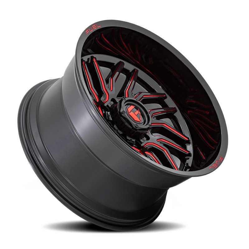 Fuel Off-Road | Hurricane D808 Gloss Black / Red Milled