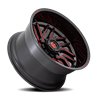 Fuel Off-Road | Hurricane D808 Gloss Black / Red Milled