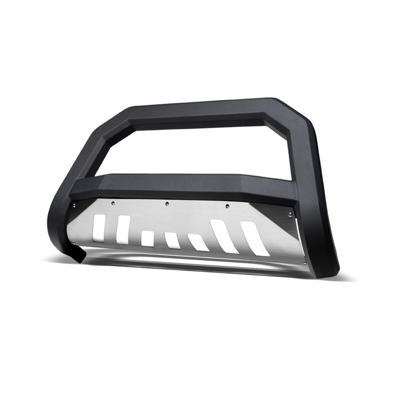 Armordillo | 2000-2006 Chevy Tahoe 1500 AR Series Bull Bar - Matte Black W/Aluminum Skid Plate - Tahoe 4.8L / 5.3L 2000-2006