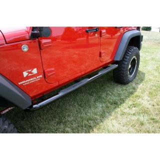 RUGGED RIDGE | Side Tube Step - Wrangler (JK) 3.6L / 3.8L 2007-2018 RUGGED RIDGE Step Bars